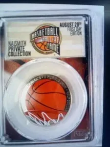 2020 S F.D.O.I. バスケットボール殿堂入り 50セント 1st カラーライズ！ PCGS PR70DCAM！ ENN