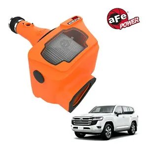 【aFe Power 正規品】トヨタ ランドクルーザー 300系 令和3年8月-現行 3.3L V6 ディーゼルエンジン車用 Momentum HD Orange Edition コールドエアインテーク エアフィルター Pro DRY S フィルター(乾式) 50-70098