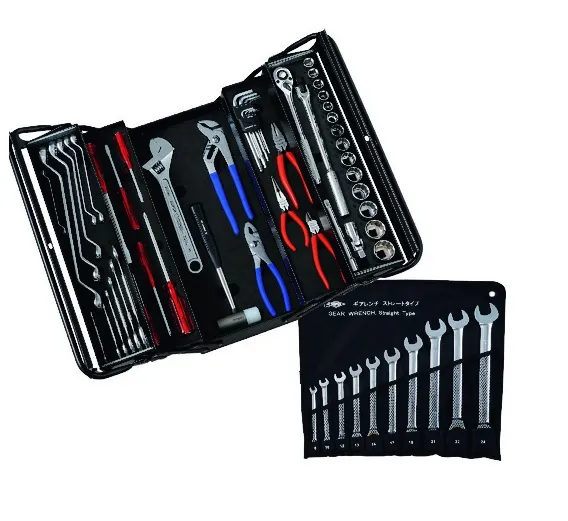 【ポイント5倍】【直送品】 スーパーツール プロ用両開き工具セット(3段式)デラックスタイプ S5000DX