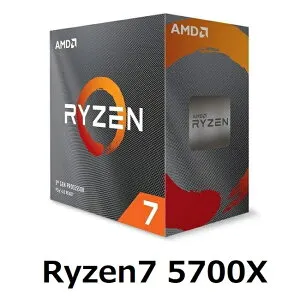 【マラソン中 P5倍】 AMD Ryzen 7 5700X BOX CPU 3.4GHz 8コア 65W デスクトップ プロセッサー パソコン PC BPO 並行輸入品