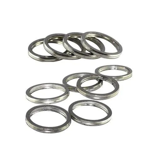 OD 46 ミリメートルモーターマフラー排気管ヘッダーガスケット Bu 650 AN650 2003-2018 TU250X 2009-2019 Gl SFV650 2009(10pcs)