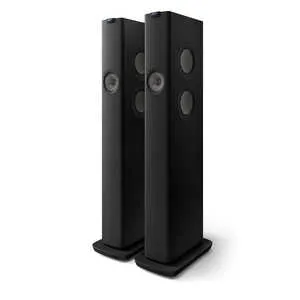 KEF WiFiスピーカー 2本セット ［ハイレゾ対応 /Bluetooth対応 /Wi-Fi対応］ カーボンブラック LS60WBLACKJP