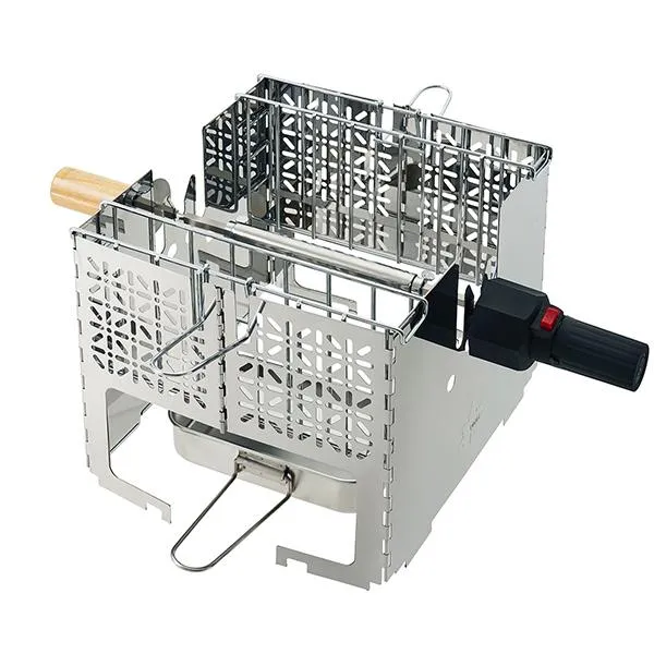 ロゴス(LOGOS) くるくるクッキングリル 81064153 [炭火バウムクーヘン シュラスコ たき火 BBQ キャンプ]