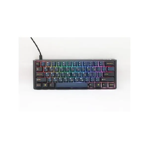Ducky One 3 Mini Pro Nazca Line 8K 60%メカニカルキーボード:Quack Mechanics Dampening Hot-Swappable Cherry MX2A サイレントレッドスイッチ、高密_並行輸入
