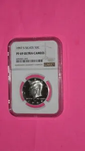 1997年 S シルバー ケネディ ハーフダラー プルーフ PF69 ウルトラカメオ
