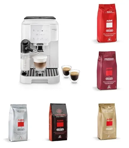 De’Longhi (デロンギ) 全自動コーヒーマシン マグニフィカスタート ECAM22062W コーヒー豆セット