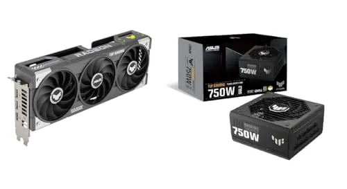 【セット買い】ASUS AMD Radeon RX 9060 XT ビデオカード 16GB GDDR6 OCエディション TUF-RX9060XT-O16G-GAMING＋ASUS pc電源ユニット 80 Plus Gold 750W ATX TUF-GA