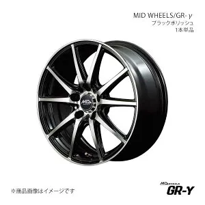 MID WHEELS/GR-γ イプサム 20系 アルミホイール1本【16×6.5J 5-114.3 INSET38 BKP】Y251665573380390