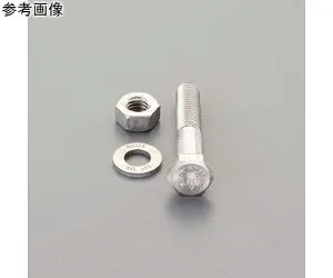 エスコ M20x 80mm強力六角ボルト(SUS/ナットワッシャ付半ネジ 1セット EA949DT-2003