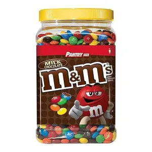 M&M'S ミルク キャンディー ジャー、チョコレート、62 オンス M&M'S Milk Candies Jar, Chocolate, 62 oz