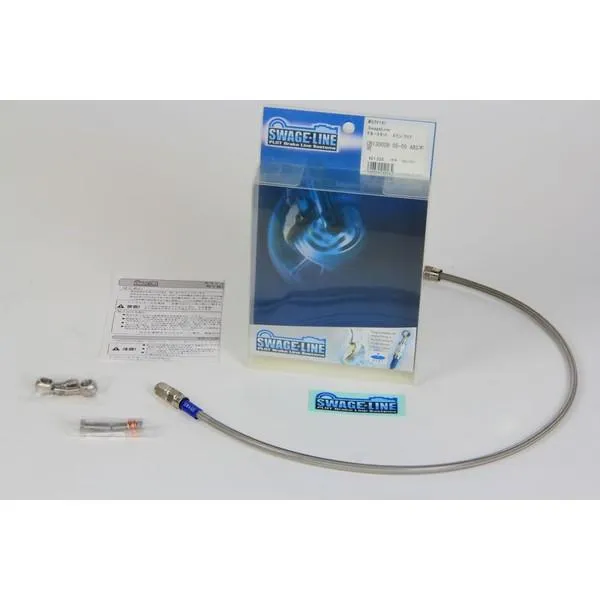 ストリート750（STREET）15年～ フロントブレーキホースホース ダイレクト ステン/クリアホース スウェッジライン（SWAGE-LINE）