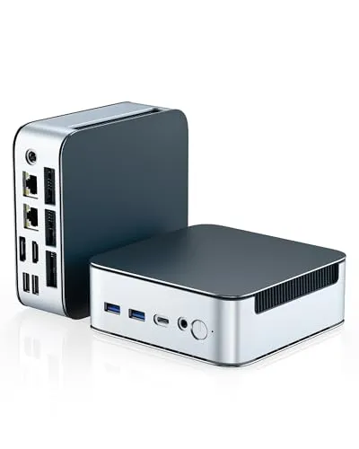 Getorli ミニPC AMD Ryzen 5300U搭載 | N100/N150/3500U/4300U を上回る性能 ｜16GB+512GB デュアル2.5G LAN＆WiFi6対応 小型パソコン｜3画面出力可能 コンパクトpc オフィス/ホームエン