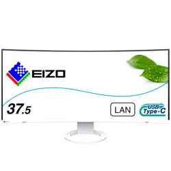 EIZO(エイゾー) USB-C接続 PCモニター FlexScan ホワイト EV3895-WT ［37.5型 /UWQHD+(3840×1600） /ワイド /曲面型 /61Hz］