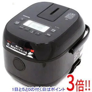 【延長保証対応!!】【1日と5.0のつく日、18日はポイント3倍！】TOSHIBA IH炊飯器 3合炊き RC-5XW(K) ブラック