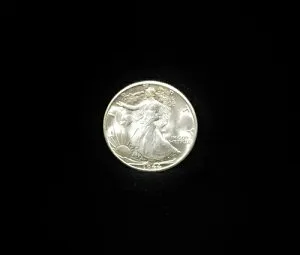 1944年 リバティウォーキング ハーフドル .900 シルバー #CR11642