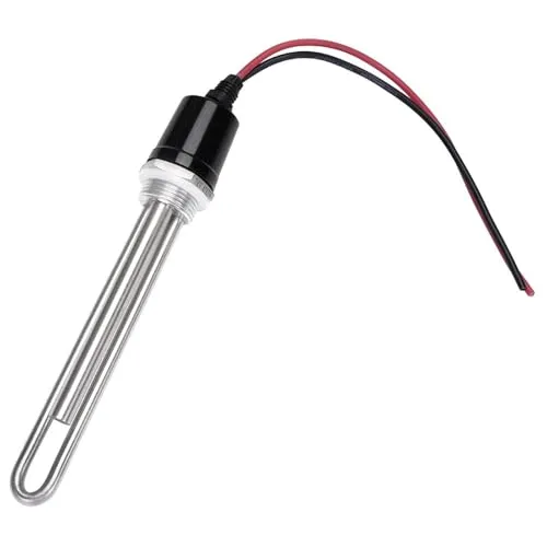 加熱 DC Electric Heating Element 1"/32MM Thread Solar Water Heater with Temperature Control 12V 24V 36V 48V SUS304(12v 100w)