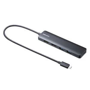 サンワサプライ USB Type-C ドッキングステーション USB-5TCHHPS22BK