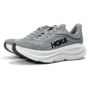 HOKA ONE ONE BONDI 9 ホカオネオネ ボンダイ 9 レギュラー ワイズ メンズ 1162011 【GCTC / 25.0cm-28.5cm】 グレー 軽量 厚底 クッションソール Dワイズ スニーカー ランニングシューズ