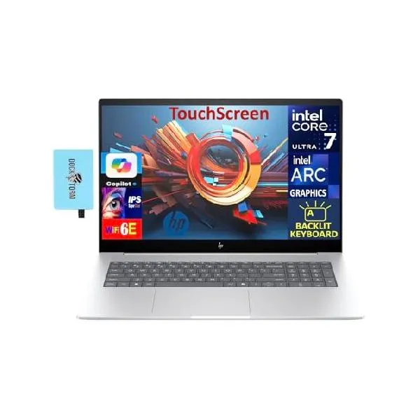 HP Envy AI パワードラップトップ 17.3インチ タッチスクリーン IPS FHD ディスプレイ (Intel Ultra 7-155H、32GB DDR5、1TB PCIe SSD、Intel Arc、バ_並行輸入