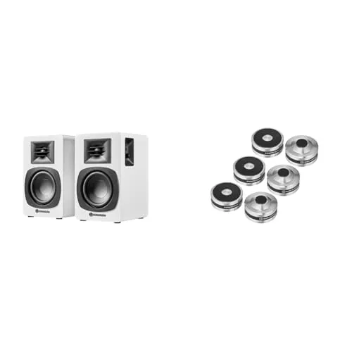 【セット買い】 オーディオテクニカ AT-SP3X WH Bluetooth スピーカー & AT6099a インシュレーター