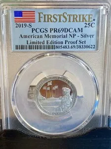 2019-S アメリカンメモリアル NP PCGS PR69DCAM 限定版シルバークォーター