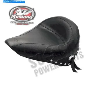 Seats ソロシートフロント幅14インチクロムスタッドFLSTFソフトールファットボーイ（2000-2006） Solo Seat Front Width-14in Chrome Studs FLSTF Softail Fat Boy (2000 - 2006)【並行輸入品】