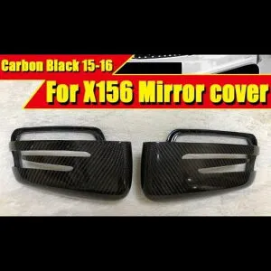 GLA X156 ウイング ドア ミラー カバー 2個 カーボンファイバー ブラック 適用: メルセデス GLA180 GLA200 GLA250 15-16 タイプ001 AL-EE-0193 AL Exterior parts for cars