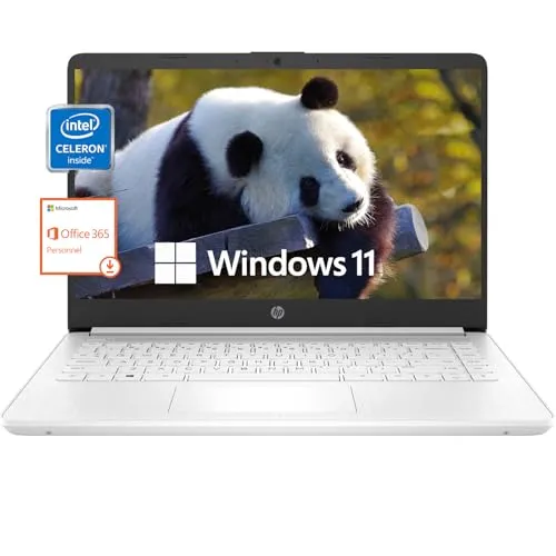HP (エイチピー) 14インチノートパソコン 学生およびビジネス用 超軽量ノートパソコン Intel Celeron N4120(クアッドコア) 16GB RAM、320GB ストレージ (64GB eMMC+256GB Micro SD)、1年間のオフ