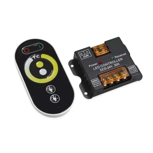 Color box dual color temperature controller 5-24v touch 6 button remote control high power 30A color adjustment