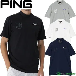 ピン ゴルフ 半袖 ハイネックシャツ サライテック メンズ EARLY AUTUMN 621-5267700 ゴルフウェア アパレル PING GOLF 2025年秋冬モデル 秋冬ウェア トップス おしゃれ ブランド