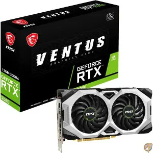 【5日最大1500円クーポン】MSI GeForce RTX 2060 VENTUS 12G OC グラフィックスボード VD7937 ブラック