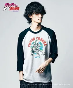 JOJO x glamb エコーズACT3 ラグランTシャツ ACT3 Freeze Raglan T ジョジョ 広瀬康一