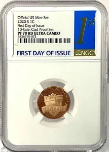 2020 S 1C プルーフ リンカーンセント NGC PF 70 RD ウルトラカメオ発行初めて-