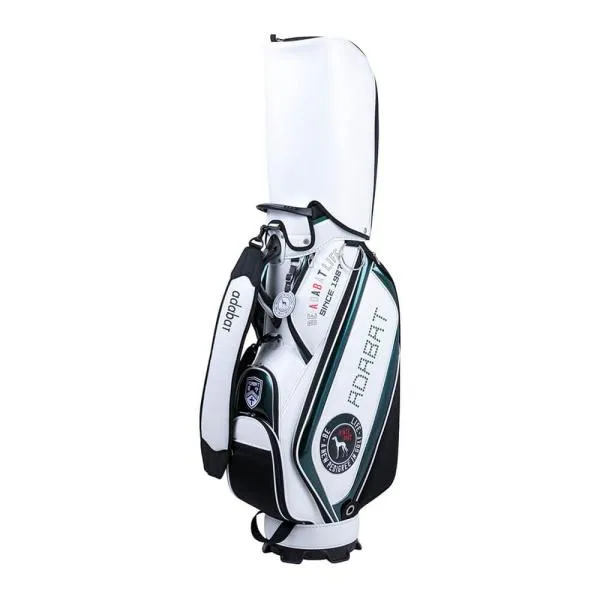 2025年モデル ADABAT アダバット メンズ キャディバッグ ABC437 WG ホワイト/グリーン