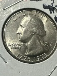 希少!!!! ヴィンテージ アメリカ造幣局 1776-1976 建国200周年記念 25セント硬貨 ミントマーク入り