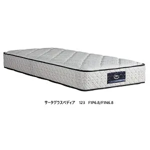 【開梱設置送料無料】ポケットコイルマットレス Serta (サータ)サータ グラスペディア123 F1P6.8 / F1N6.86.8インチ樽型ポケットコイル採用3ゾーン並行/交互配列8サイズ対応開梱設置送料無料 沖縄