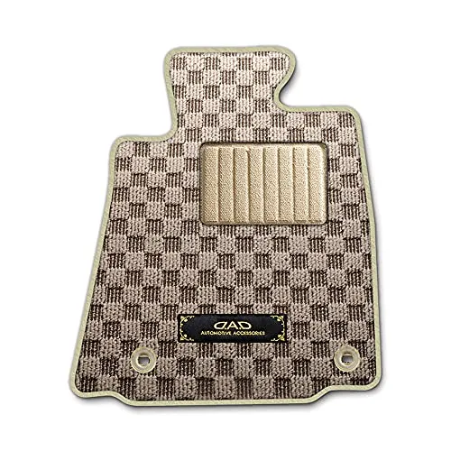 DAD ギャルソン NISSAN (ニッサン) SKYLINE･SEDAN(4DOOR) スカイライン･セダン (4ドア)V35/NV35/HV35 D.A.D フロアマット チェックモデル 1台分 [車種品番:NS0101] チェックモデルベージュ/オー