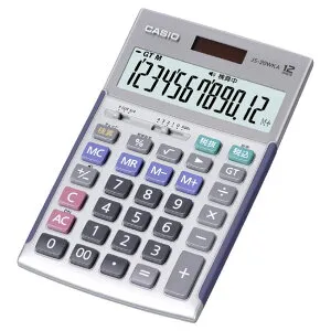 カシオ 本格実務電卓 ジャストサイズ シルバー JS-20WKA-SR-N [JS20WKASRN]【MPAP】