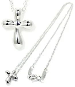 TIFFANY&Co. ティファニーリキッドクロスペンダントネックレススターリングシルバー 十字架 PENDANT NECKLACE CROSSエルサペレッティクロスペンダント Elsa Peretti贈り物やプレゼントにオススメです。