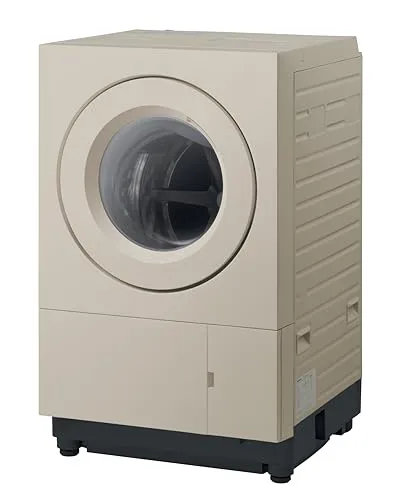 パナソニック 日本製 ドラム式洗濯乾燥機 幅60cm 洗濯10kg/乾燥5kg 左開き NA-SD10HBL-C サンドグレージュ 液体洗剤自動投入 温水スゴ落ち泡洗浄 低温風パワフル乾燥 コンパクト