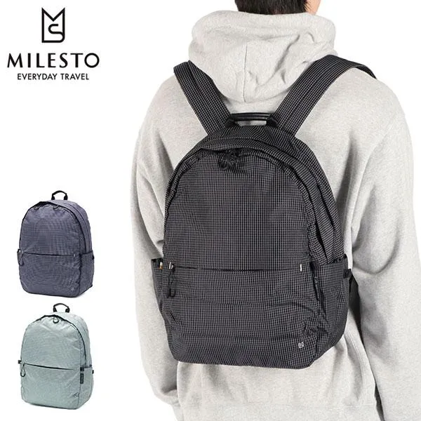 最大51%★土日限定 ミレスト リュック メンズ レディース 大容量 通学 MILESTO 通勤 軽量 撥水 20L A4 PC TROT SPECTRA バックパック M MLS956