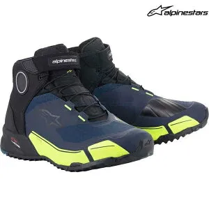 アルパインスターズ シューズ CR-X DRYSTAR RIDING SHOE カラー:BLACK DARK BLUE YELLOW FLUO(1705) サイズ:8.5/26.0cm