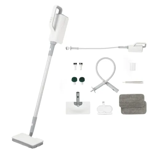 Smativ+(スマティブ) スチームクリーナー スチームモップ マルチクリーナー LEHIMC700N 高温スチーム 15点セット 瞬間起動 steam mop 掃除機 ハンディ コンパクト 軽量 メーカー1年保証