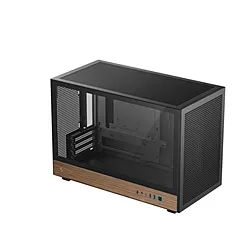 DEEPCOOL PCケース [Micro ATX /Mini-ITX] CH260 WOOD ブラック R-CH260-BKNWM0-G-1