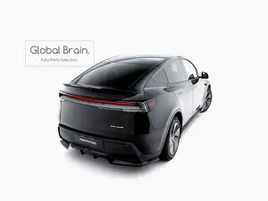2025- テスラ モデルY リア トランク スポイラー / TESLA スプリッター ディフューザー エアロ パーツ カスタム チューン