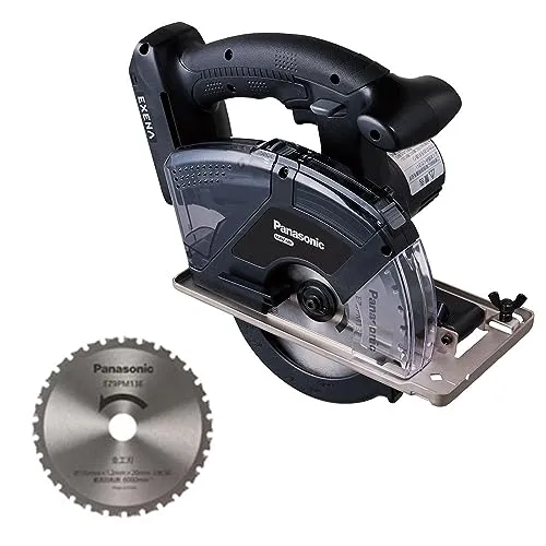 EXENA 充電パワーカッター135 デュアル 14.4V/18V対応 (本体のみ/金工刃付) 電動工具 切断 コードレス 丸ノコ マルノコ 防塵 耐水 IP56 タフ 深さ調整機能 簡単着脱 LEDライト付 金工切断 木工切断 建築現場 作業場 高所作業