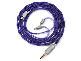 RHYMING DUST 4.4mmバランス(5極)⇔2ピン [パープル 1.2m]