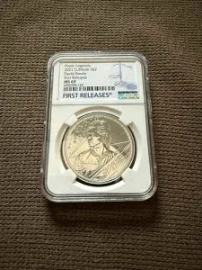 2021 2PD 英国製 1オンス シルバーバージョン デヴィッド・ボウイ NGC MS69 ファーストリリース