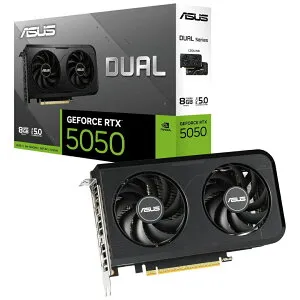 ASUS DUAL GeForce RTX 5050 8GB GDDR6 OC エディション ビデオカード DUAL-RTX5050-O8G