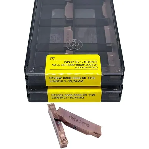 10個 N123G2 0200 0002 N123G2 0300 0003 N123G2 0400 0004 CR1125 TF4225 金属旋削工具 CNCマシン フライス工具 炭化タングステン(N123G2-0300-CR111) 25、Old)